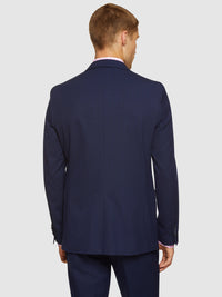 AUDEN ECO CHECKED SUIT JACKET NAVY