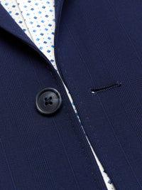 AUDEN ECO CHECKED SUIT JACKET NAVY