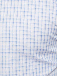 TRAFALGAR CHECKED SHIRT WHITE/BLUE