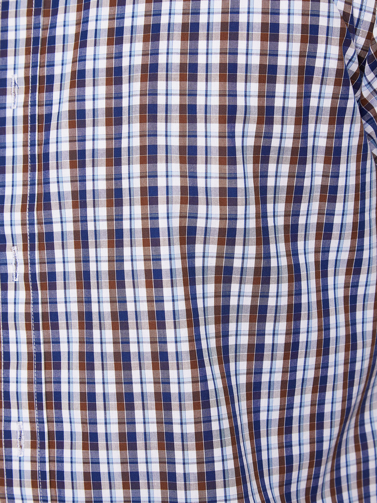 KENTON CHECKED SHIRT BROWN/NAVY