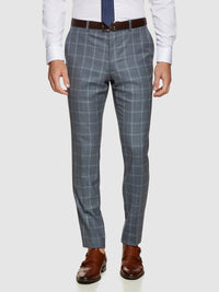 HOPKINS WOOL CHECKED TROUSERS