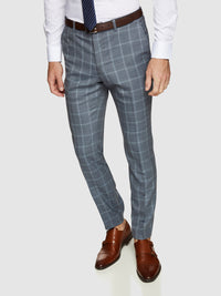 HOPKINS WOOL CHECKED TROUSERS