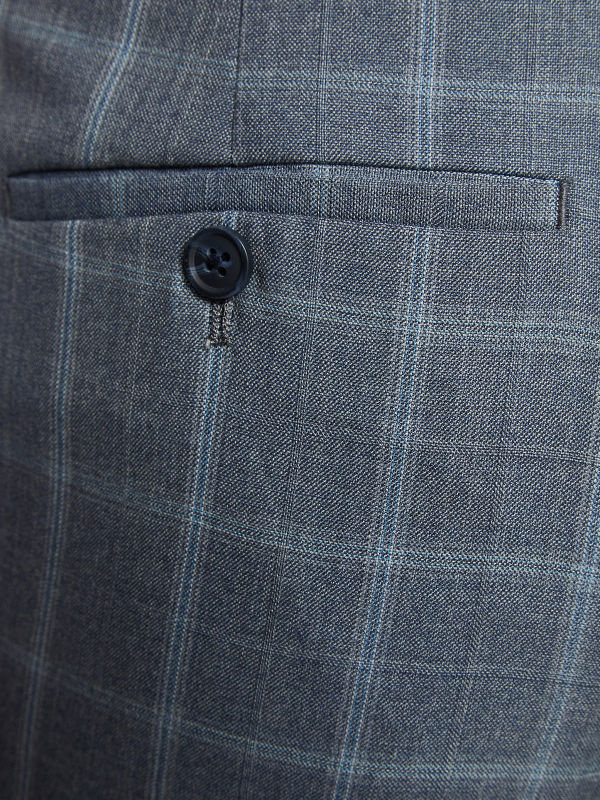 HOPKINS WOOL CHECKED TROUSERS