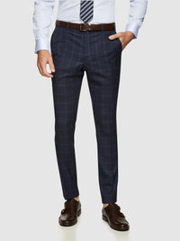 HOPKINS WOOL CHECKED TROUSERS