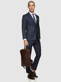 HOPKINS WOOL CHECKED TROUSERS