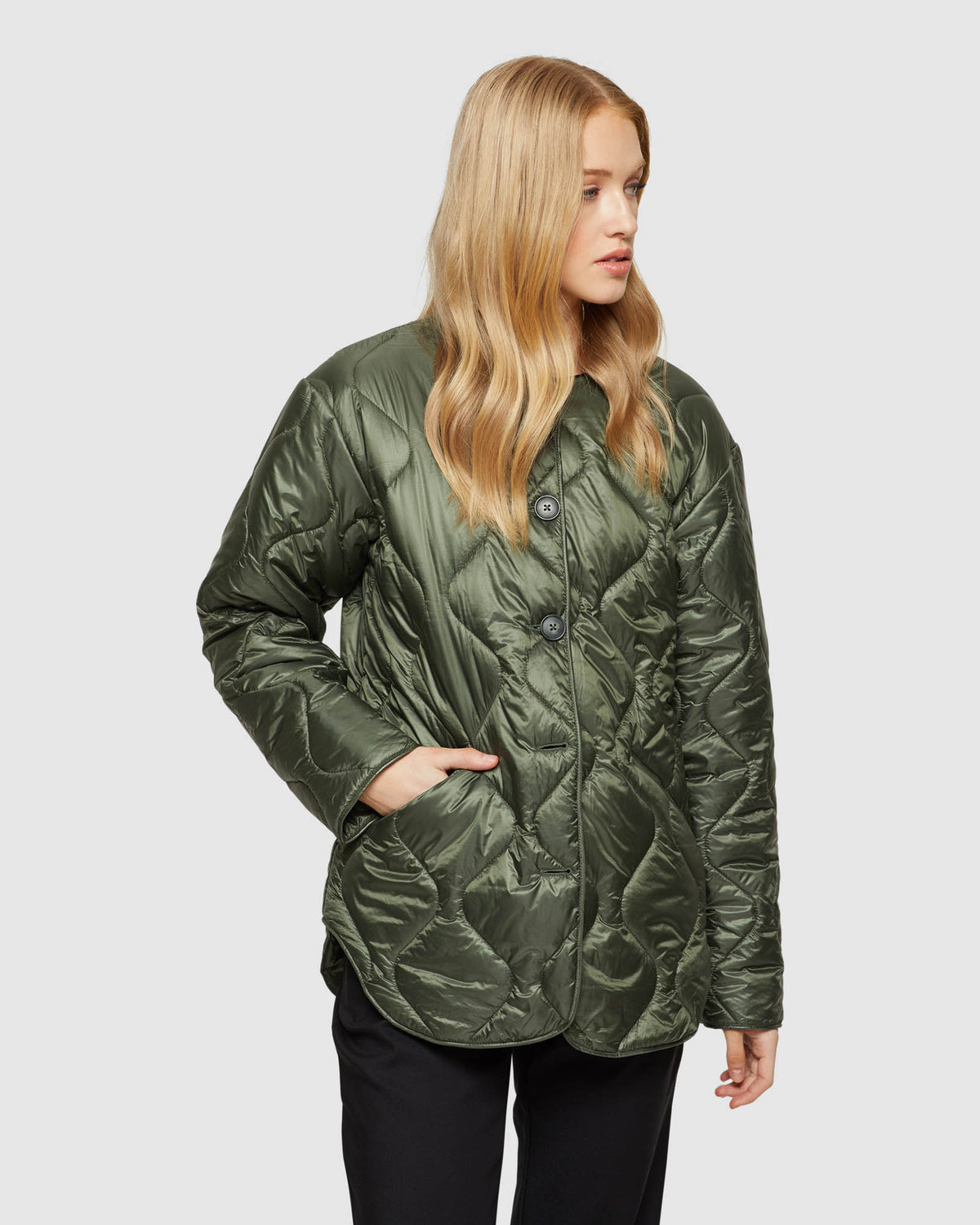 RANIE ECO FILLING QUILTED PUFFA JACKET WOMENS SUITS JKTS COATS