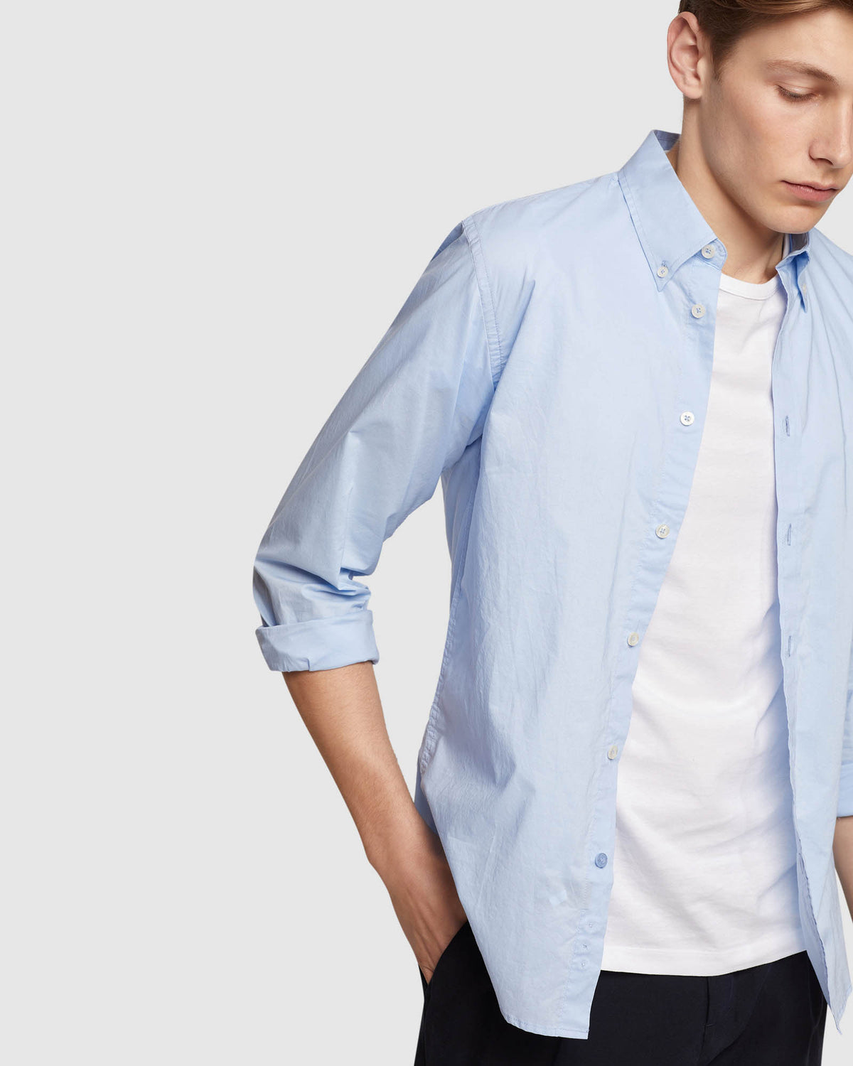 UXBRIDGE BUTTON DOWN POPLIN SHIRT MENS SHIRTS