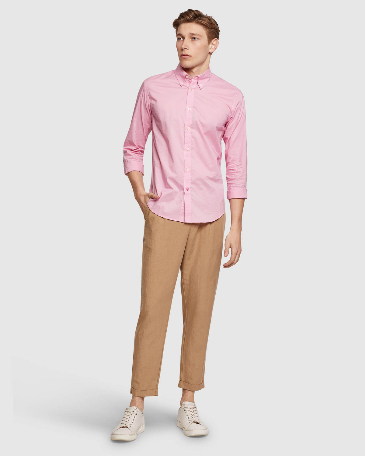 UXBRIDGE BUTTON DOWN POPLIN SHIRT MENS SHIRTS