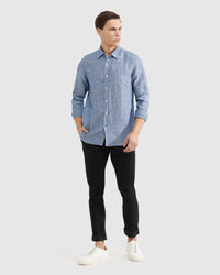 HOLLOWAY PURE LINEN SHIRT MENS SHIRTS