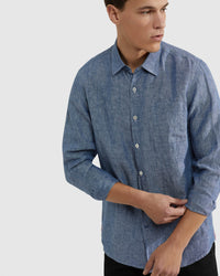 HOLLOWAY PURE LINEN SHIRT MENS SHIRTS