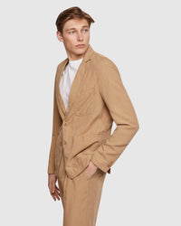DANIEL TENCEL LINEN CASUAL JACKET MENS JACKETS AND COATS