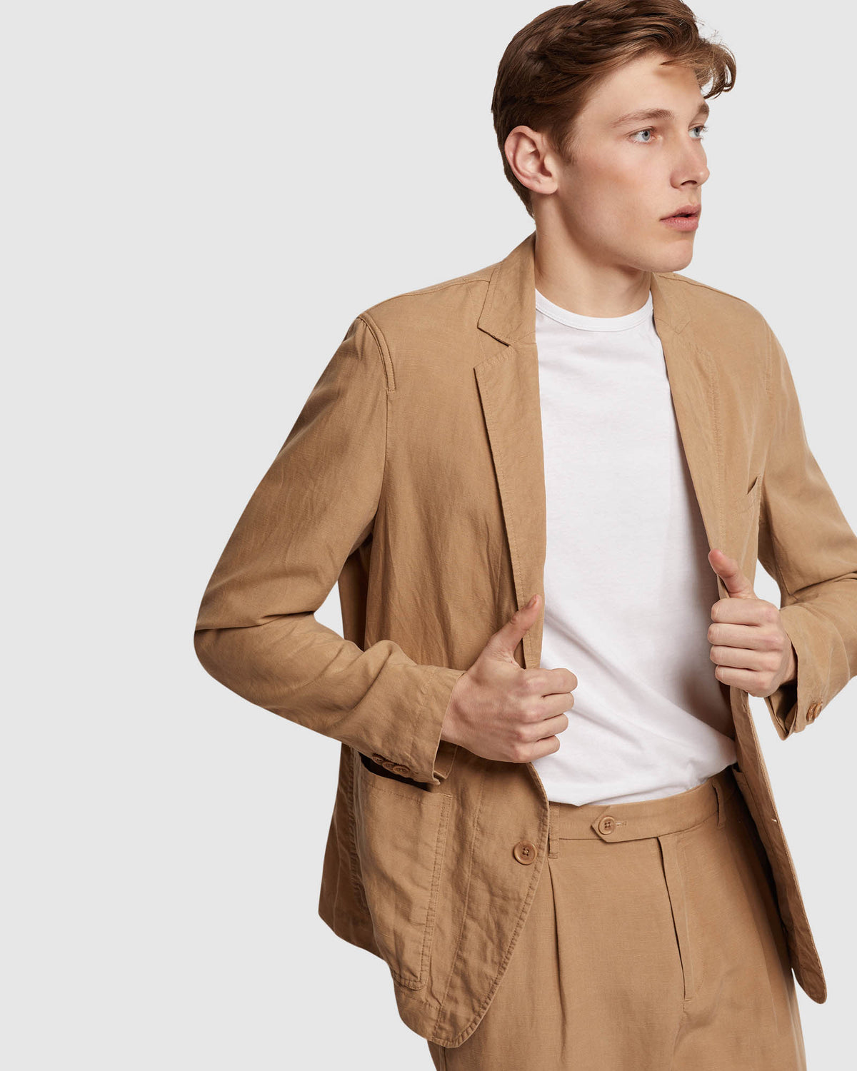 DANIEL TENCEL LINEN CASUAL JACKET MENS JACKETS AND COATS