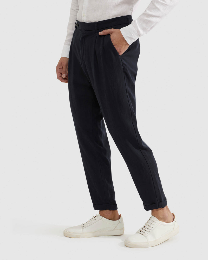 GARRAD TENCEL LINEN CASUAL TROUSERS MENS TROUSERS