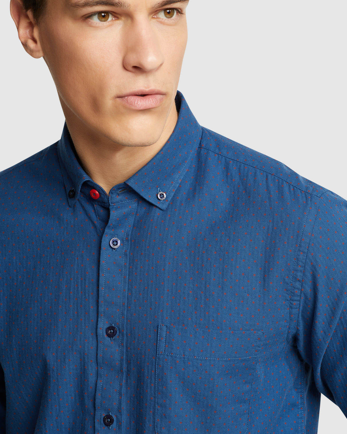 STRATTON SPOT PRINTED SHIRT MENS SHIRTS