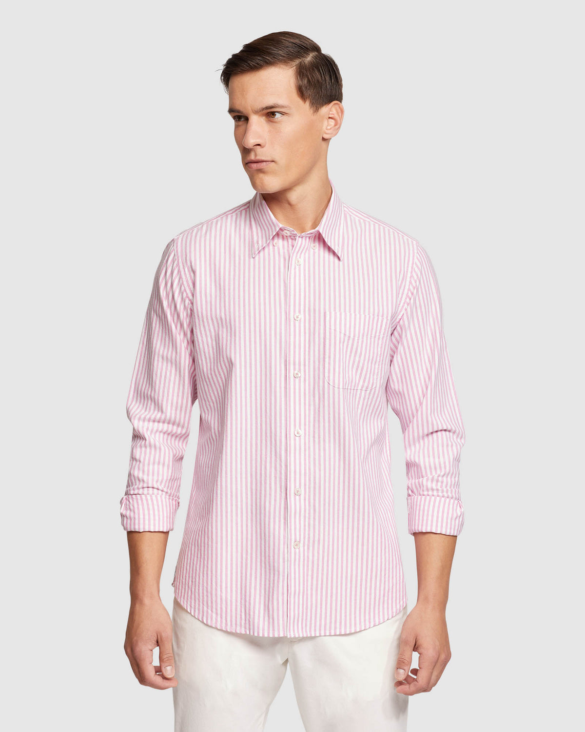 PORTLAND REGULAR FIT STRIPED SHIRT MENS SHIRTS