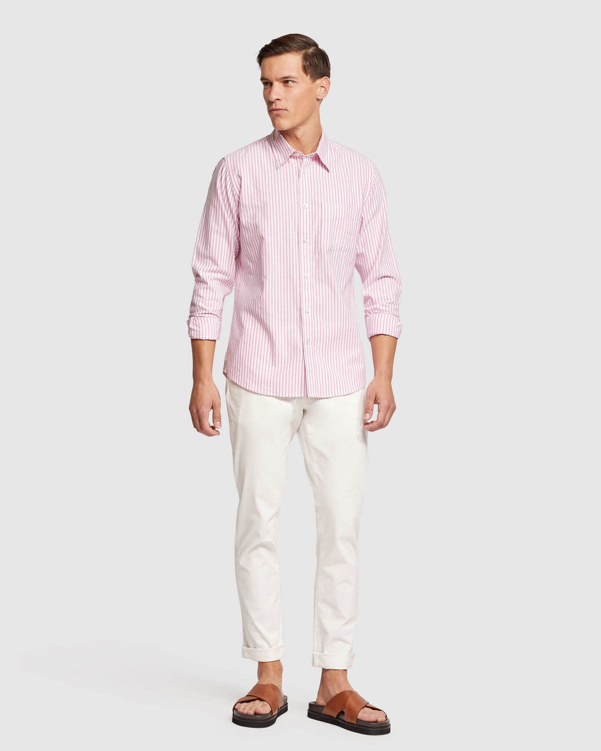 PORTLAND REGULAR FIT STRIPED SHIRT MENS SHIRTS