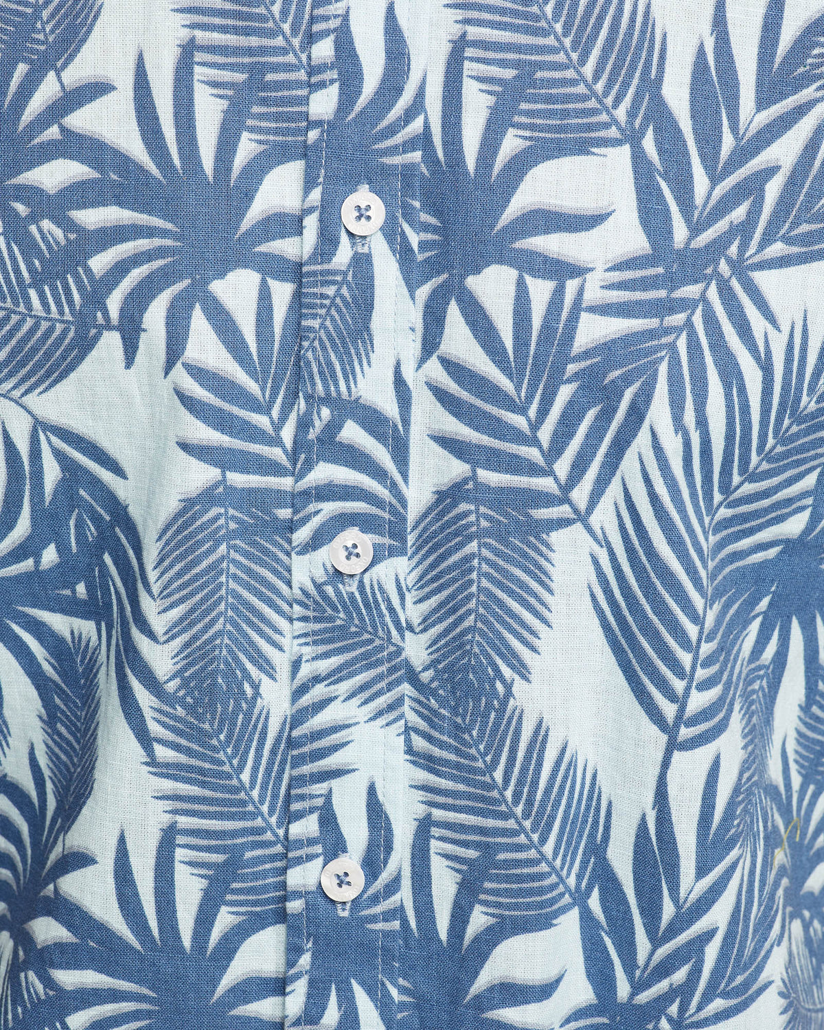 LEYTON LINEN COTTON PRTD SHORT SLEEVE SHIRT MENS SHIRTS