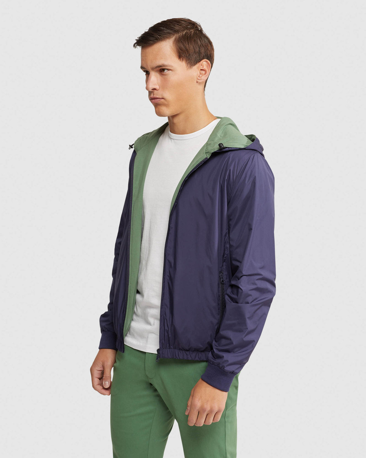REVERSIBLE BOMBER JACKET MENS JACKETS AND COATS