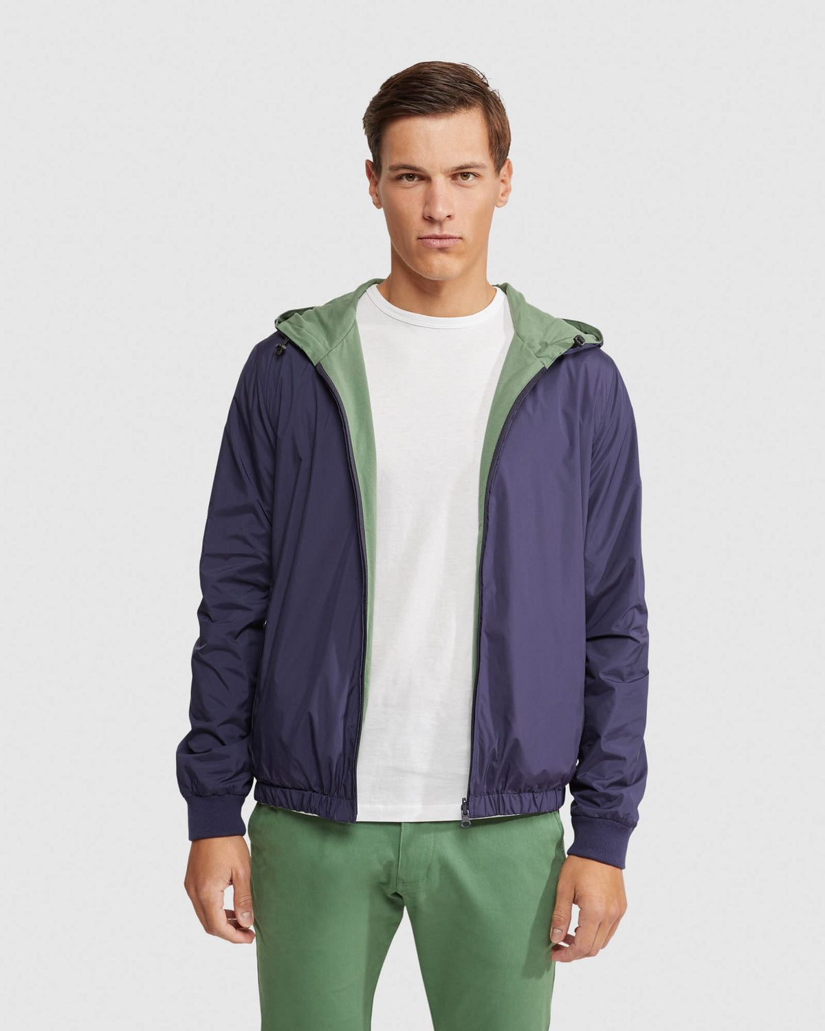 REVERSIBLE BOMBER JACKET MENS JACKETS AND COATS