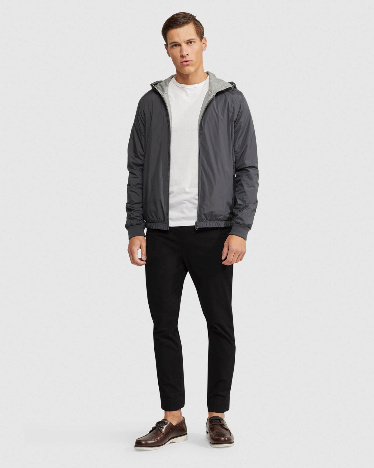 REVERSIBLE BOMBER JACKET MENS JACKETS AND COATS