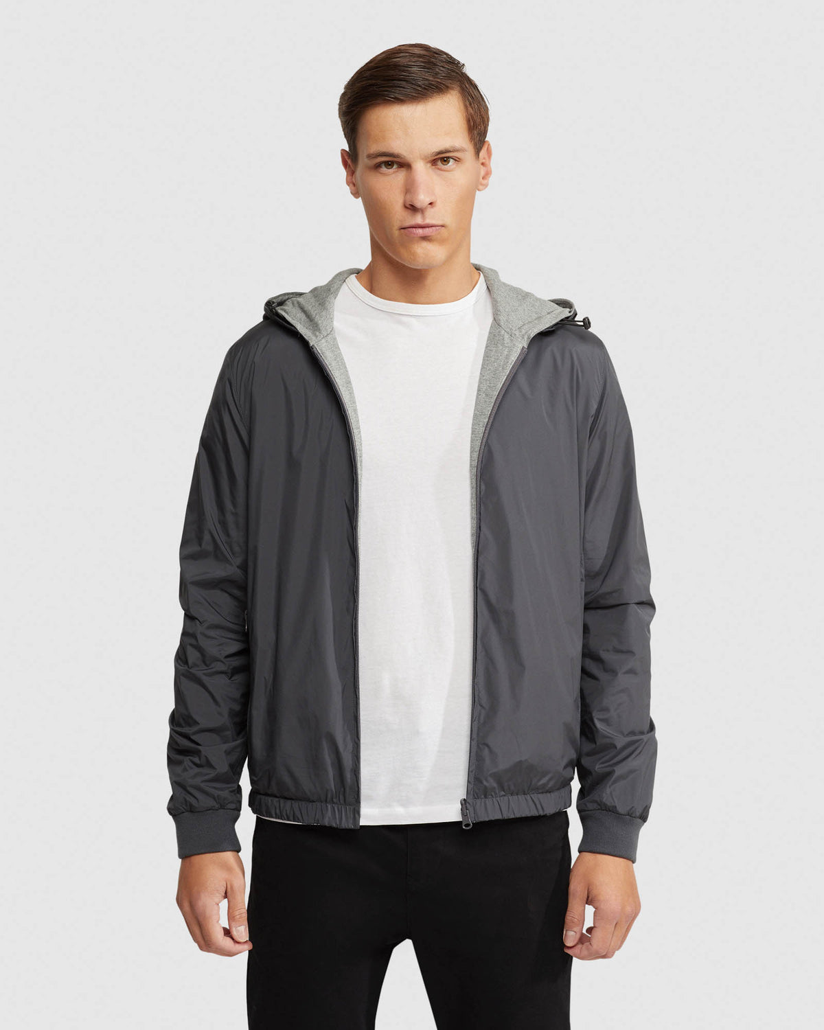REVERSIBLE BOMBER JACKET MENS JACKETS AND COATS
