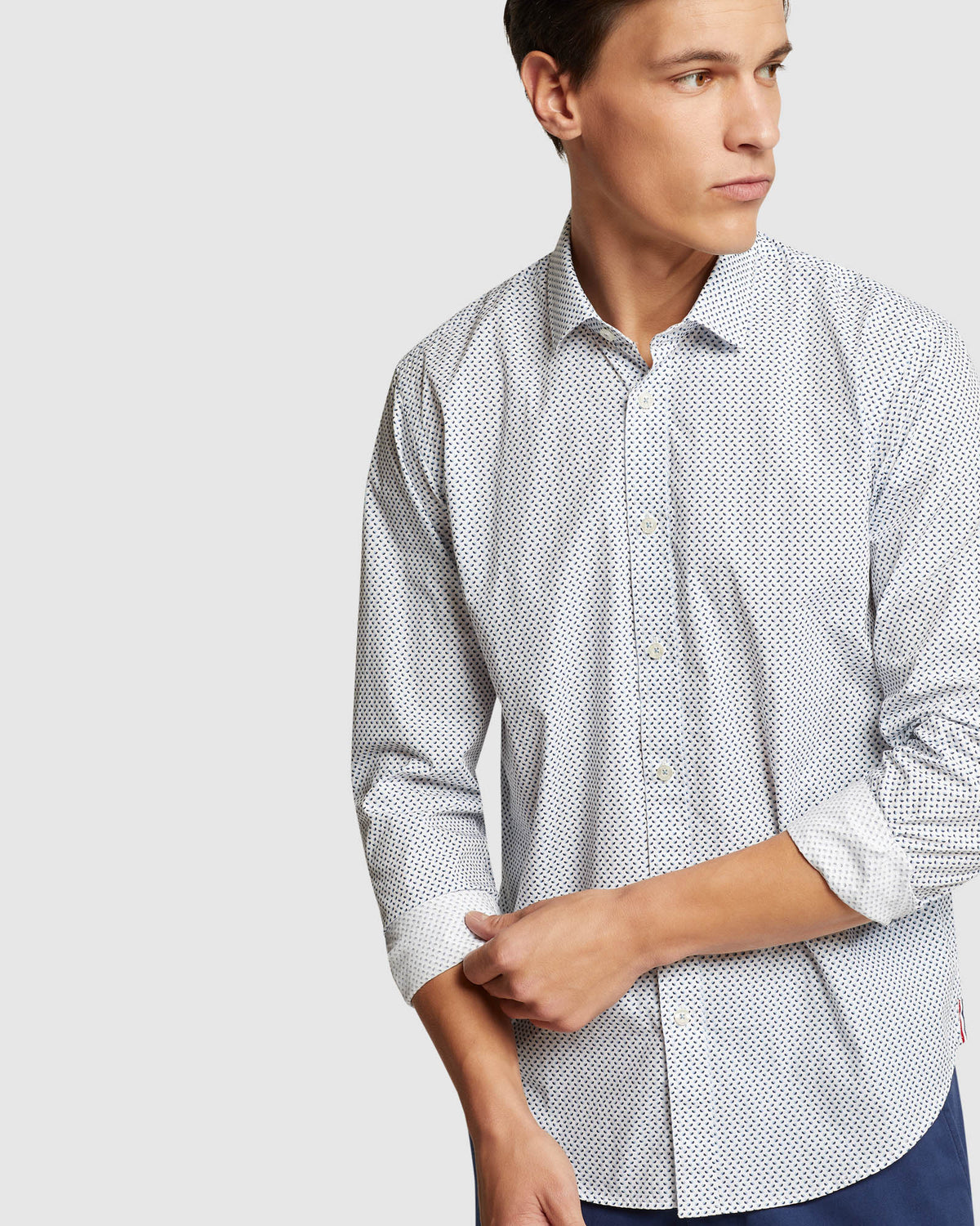 KENTON PRINTED COTTON SHIRT MENS SHIRTS