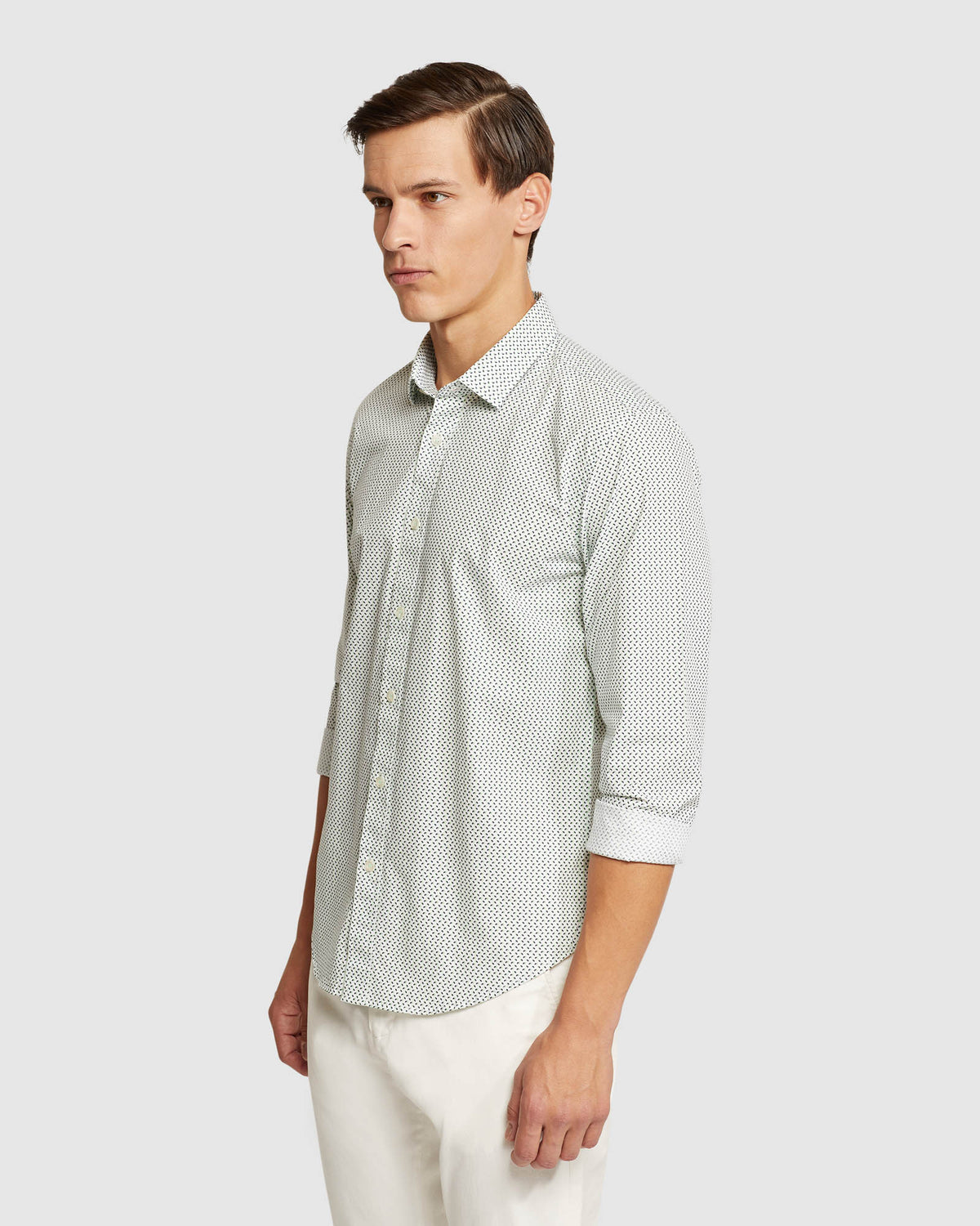 KENTON PRINTED COTTON SHIRT MENS SHIRTS