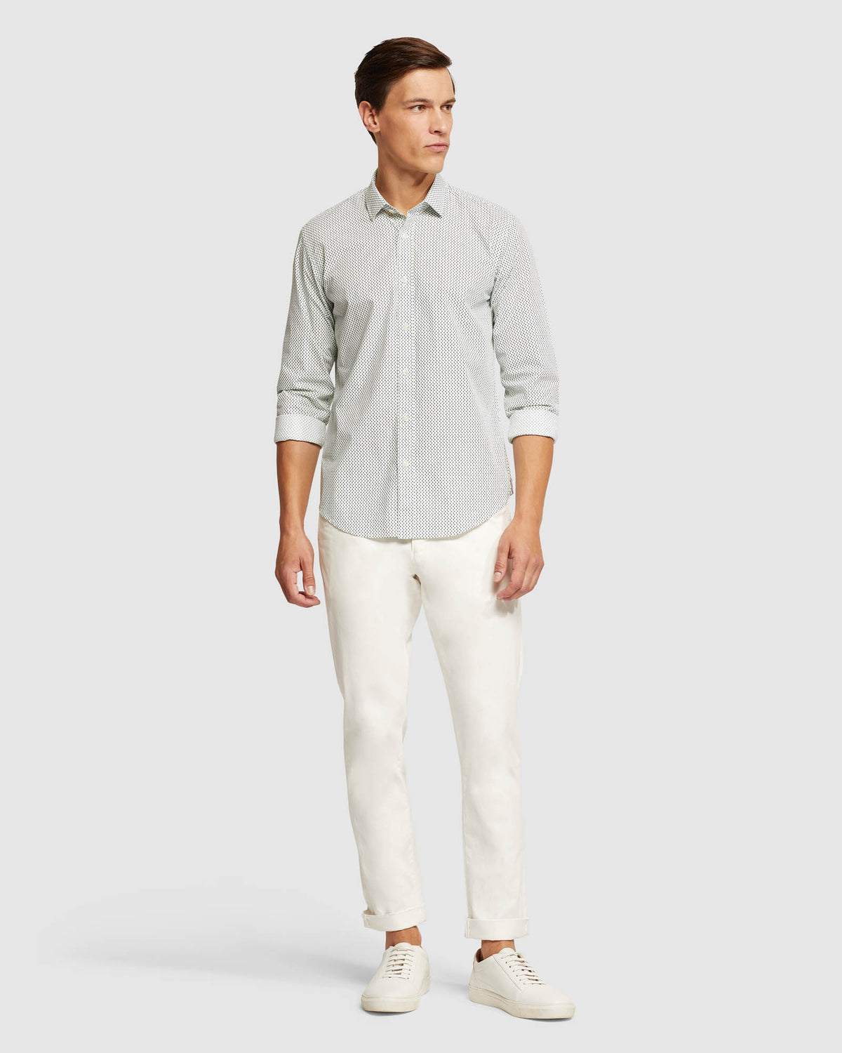 KENTON PRINTED COTTON SHIRT MENS SHIRTS