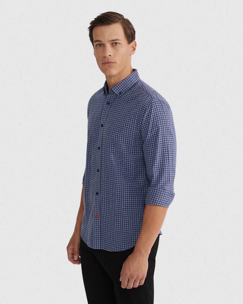STRATTON SMALL CHECK SHIRT MENS SHIRTS