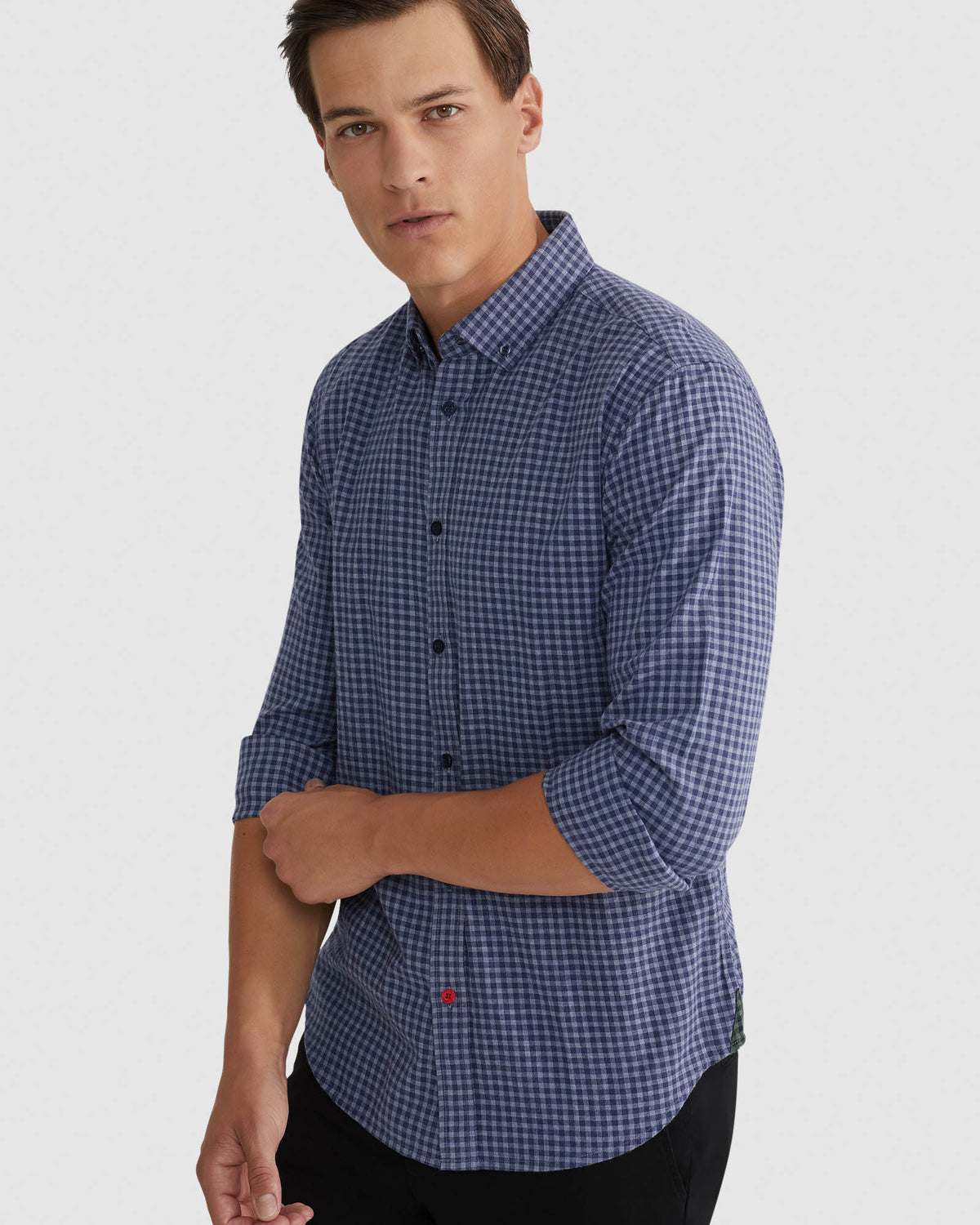 STRATTON SMALL CHECK SHIRT MENS SHIRTS