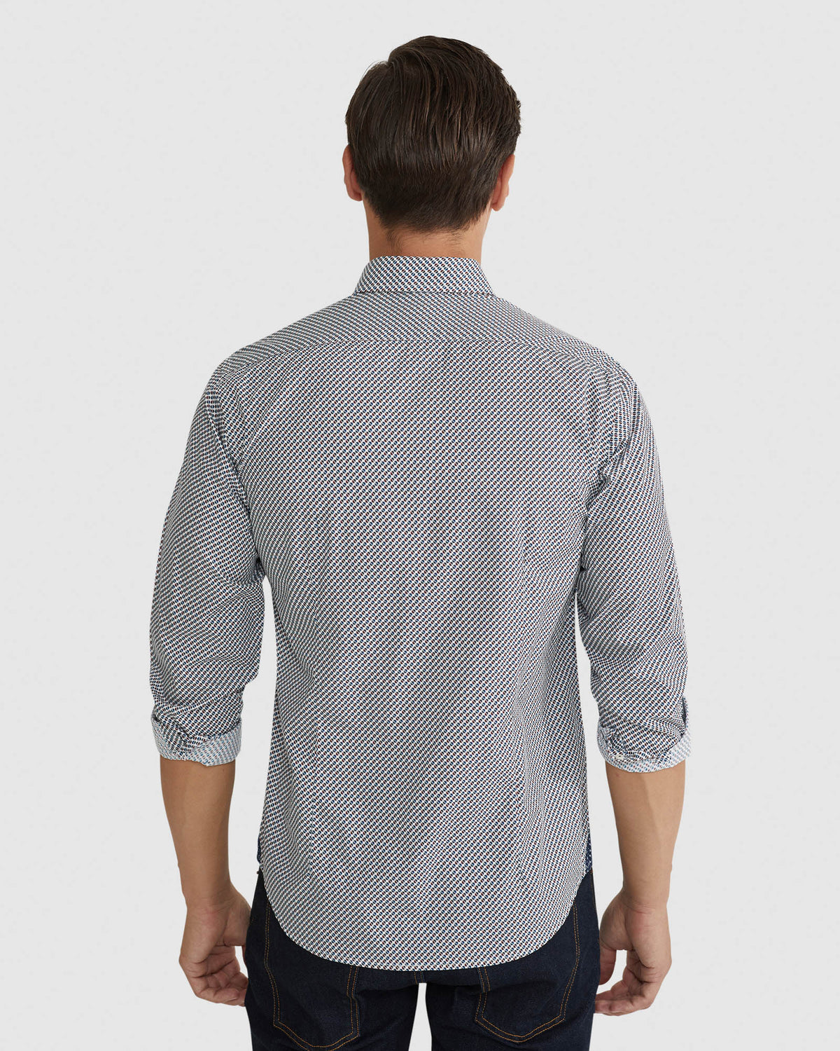 KENTON PRINTED COTTON SHIRT MENS SHIRTS