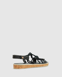 MARIBEL LEATHER FLATFORM