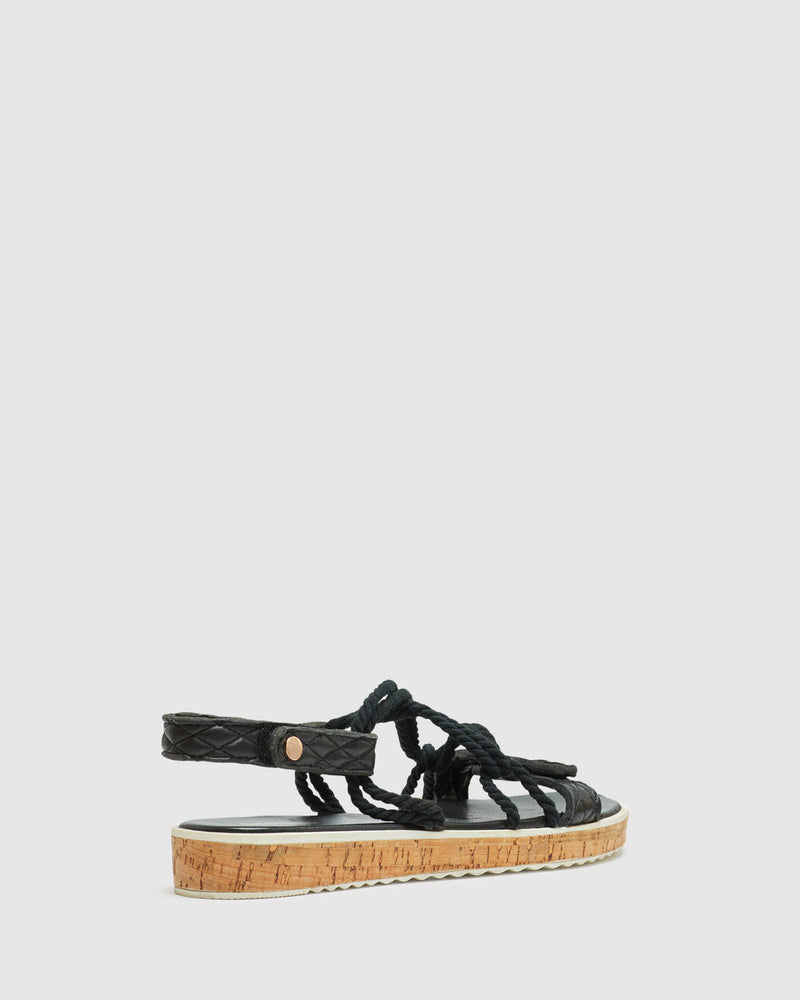 MARIBEL LEATHER FLATFORM