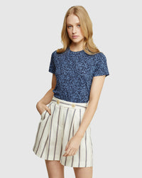 DOTTY ANIMAL PRINTED T-SHIRT WOMENS TOPS