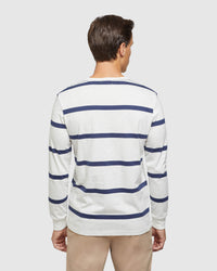 RUGBY STRIPE LONG SLEEVE T-SHIRT MENS KNITS