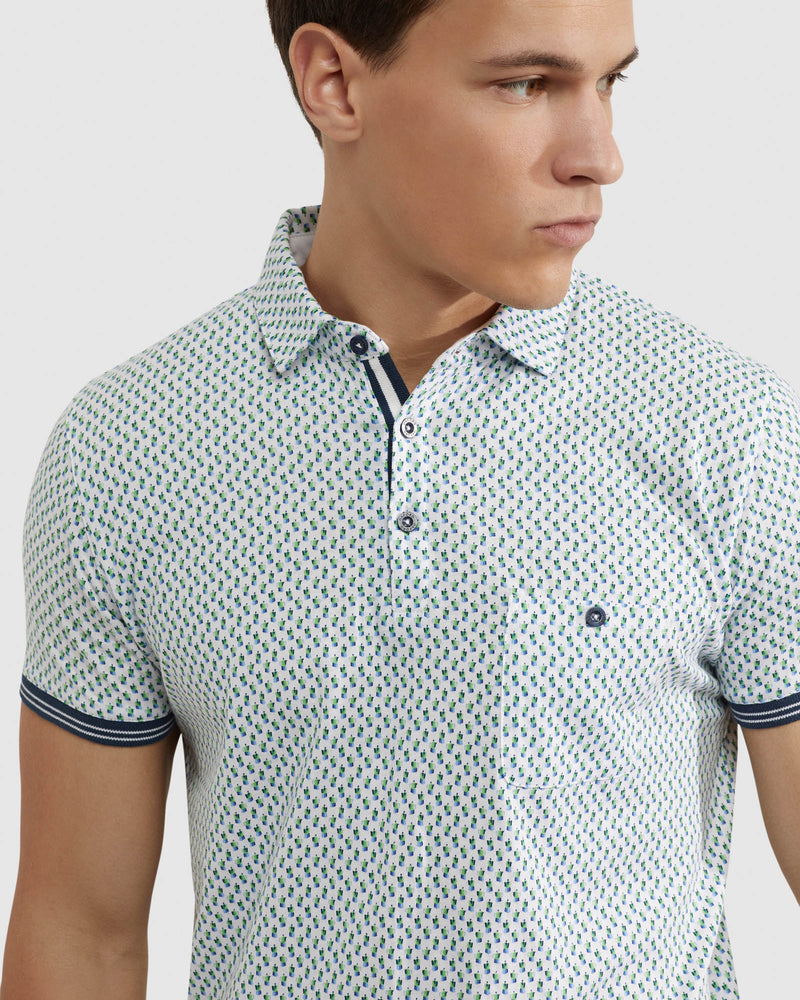 FINN KETTLE PRINTED POLO MENS KNITS