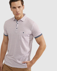 FINN KETTLE PRINTED POLO MENS KNITS