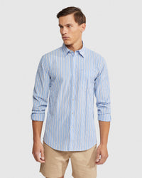 UXBRIDGE SEERSUCKER STRIPED SHIRT MENS SHIRTS