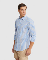 UXBRIDGE SEERSUCKER STRIPED SHIRT MENS SHIRTS
