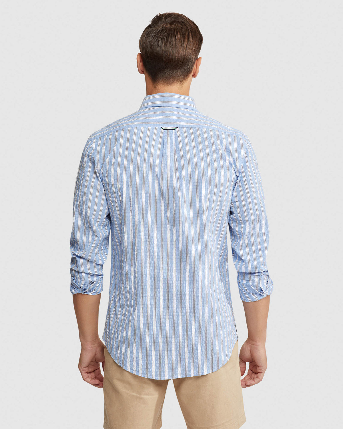 UXBRIDGE SEERSUCKER STRIPED SHIRT MENS SHIRTS
