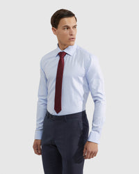 ISLINGTON REGULAR FRENCH CUFF HERRINGBONE SHIRT MENS SHIRTS