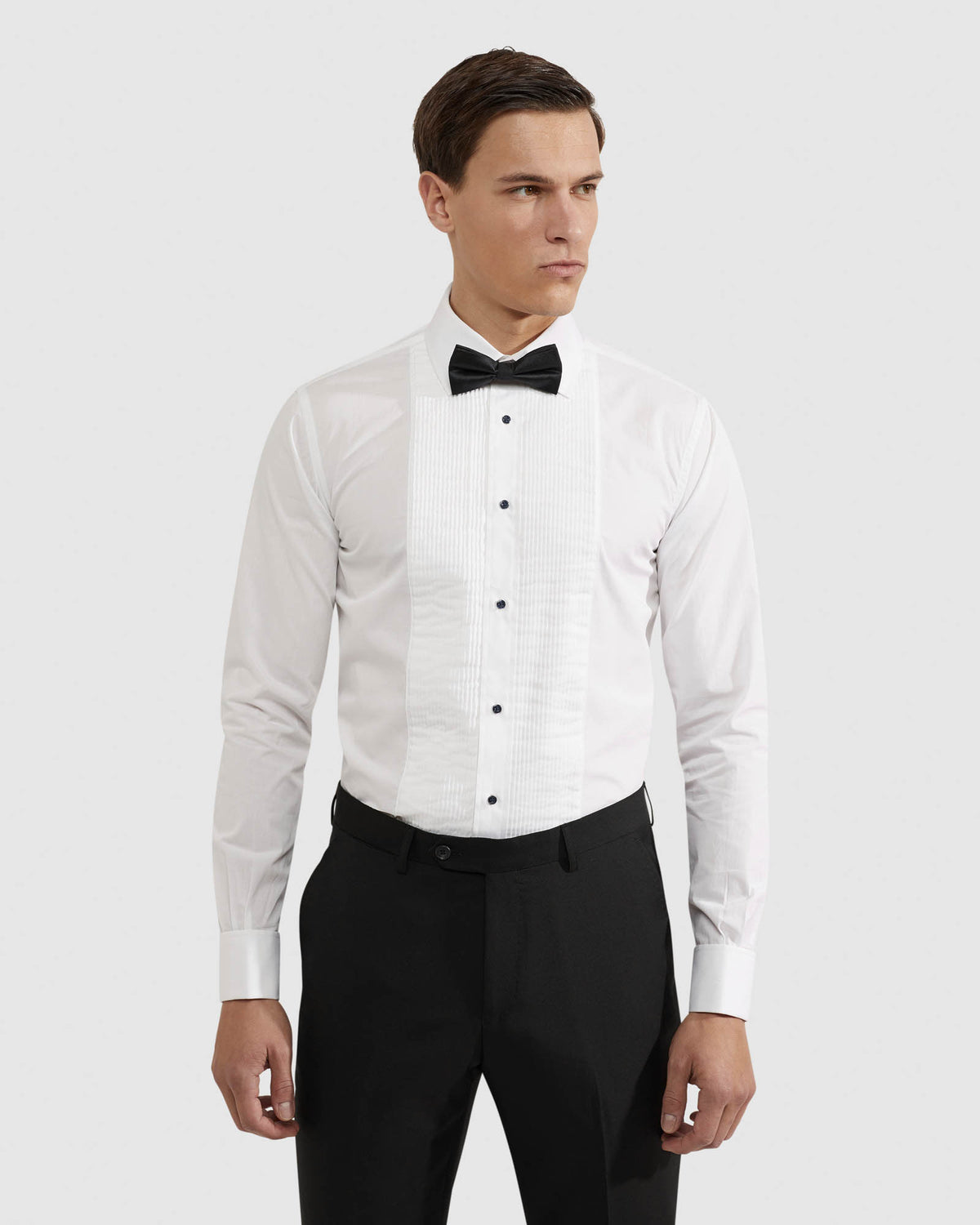 DINNER SHIRT WITH FRONT PLEATS MENS SHIRTS