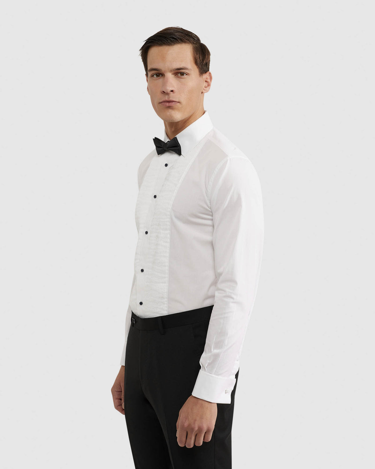 DINNER SHIRT WITH FRONT PLEATS MENS SHIRTS