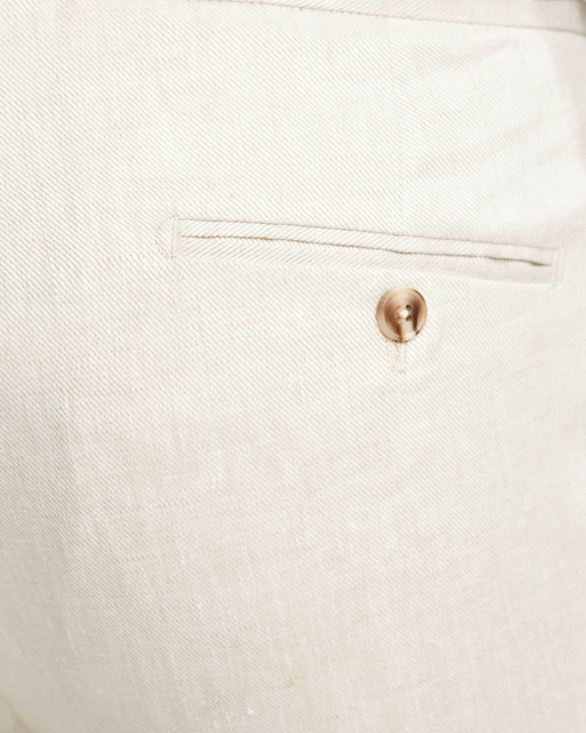 FOLDED CUFF LINEN TROUSERS MENS TROUSERS