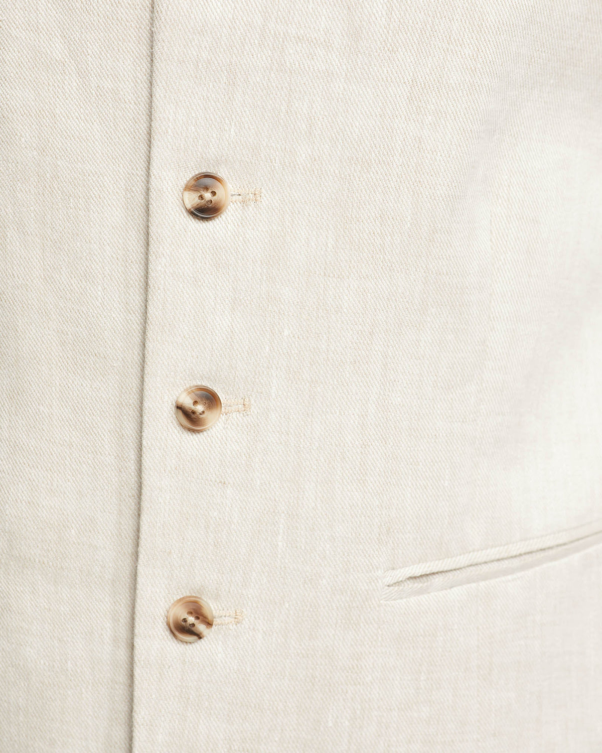 LINEN VEST MENS JACKETS AND COATS