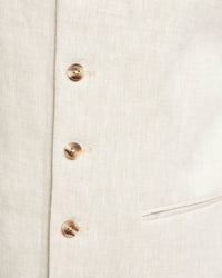 LINEN VEST MENS JACKETS AND COATS