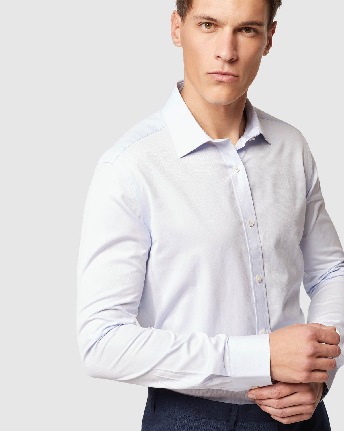 BECKTON DOBBY SHIRT MENS SHIRTS
