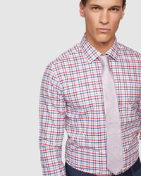 BECKTON SLIM FIT CHECKED SHIRT MENS SHIRTS