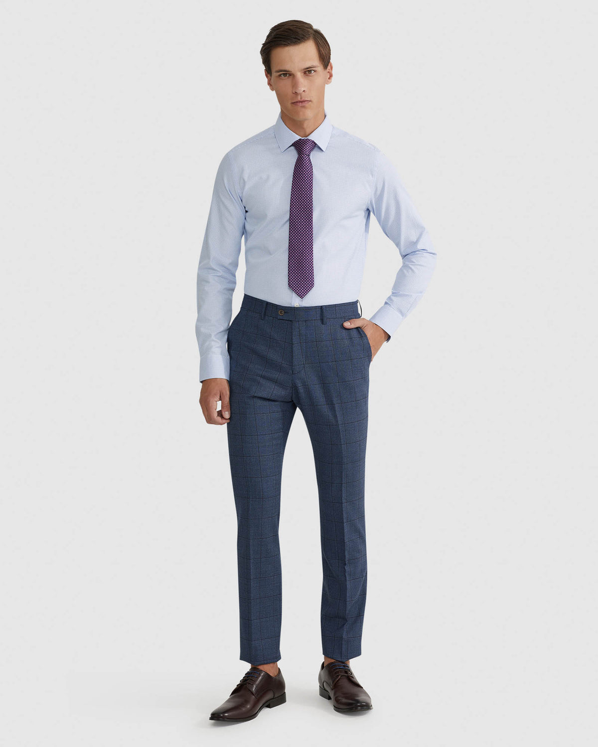 BECKTON DOBBY SHIRT MENS SHIRTS