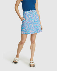 LEXIE COTTON RETRO FLORAL SKIRT WOMENS SKIRTS